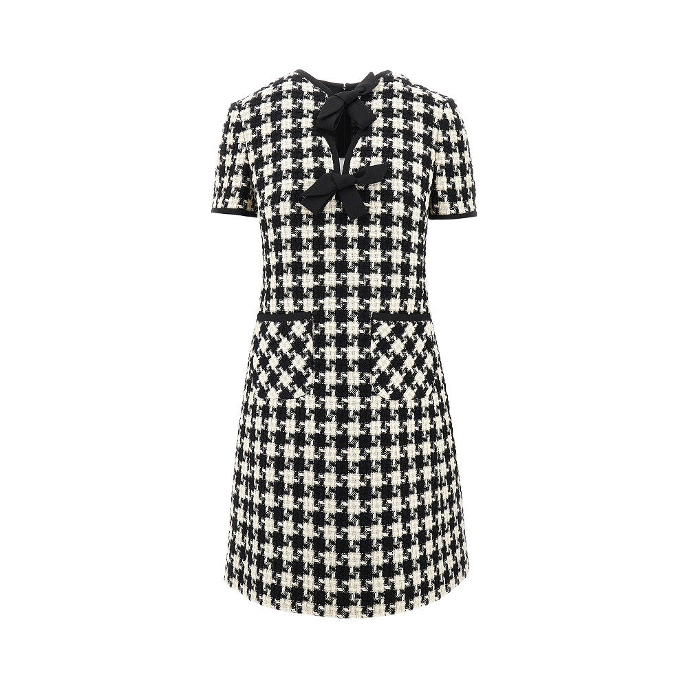 Damier Light Tweed mini dress