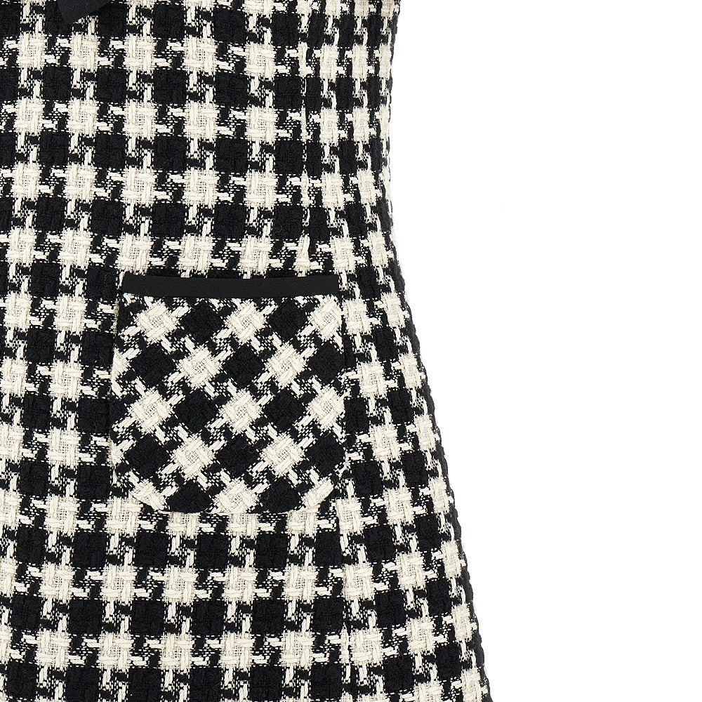 Damier Light Tweed mini dress