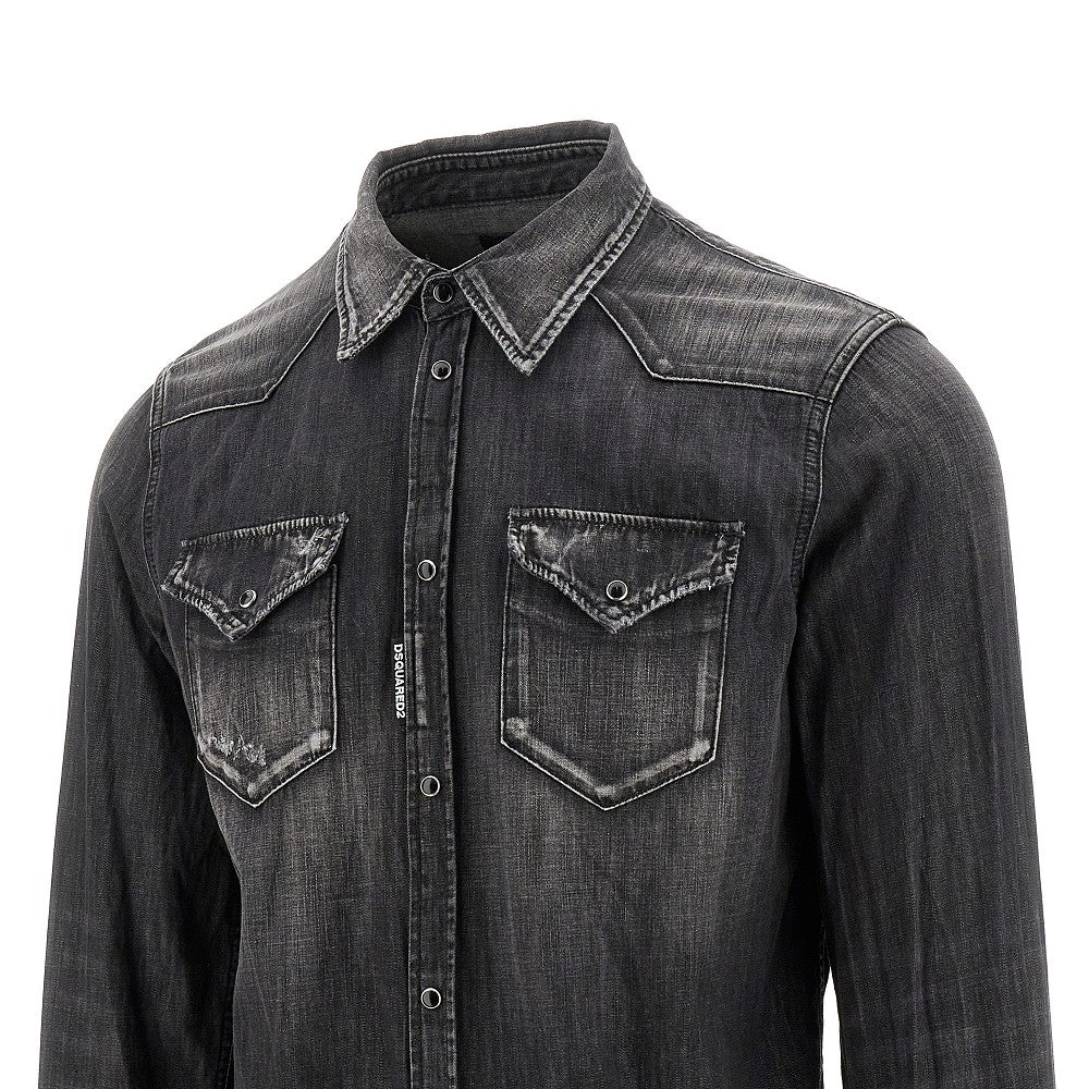 Classic Western denim shirt