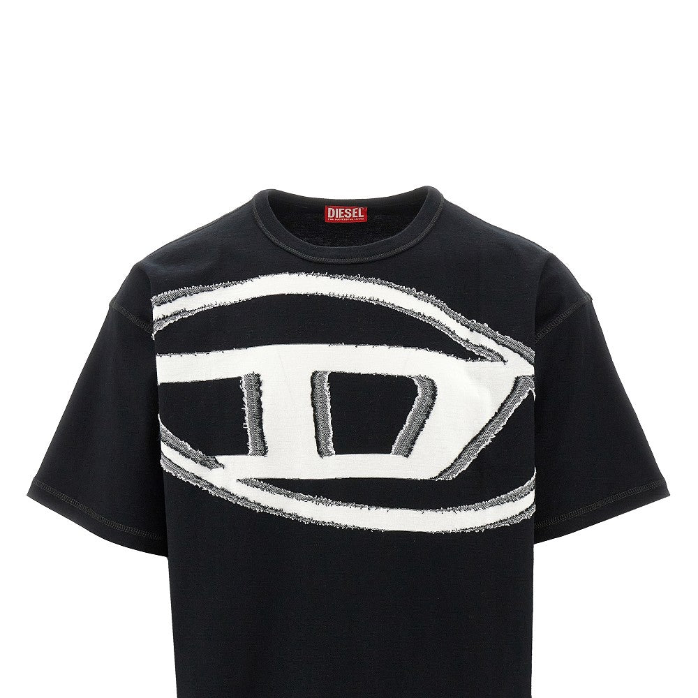 T-shirt con logo Oval D