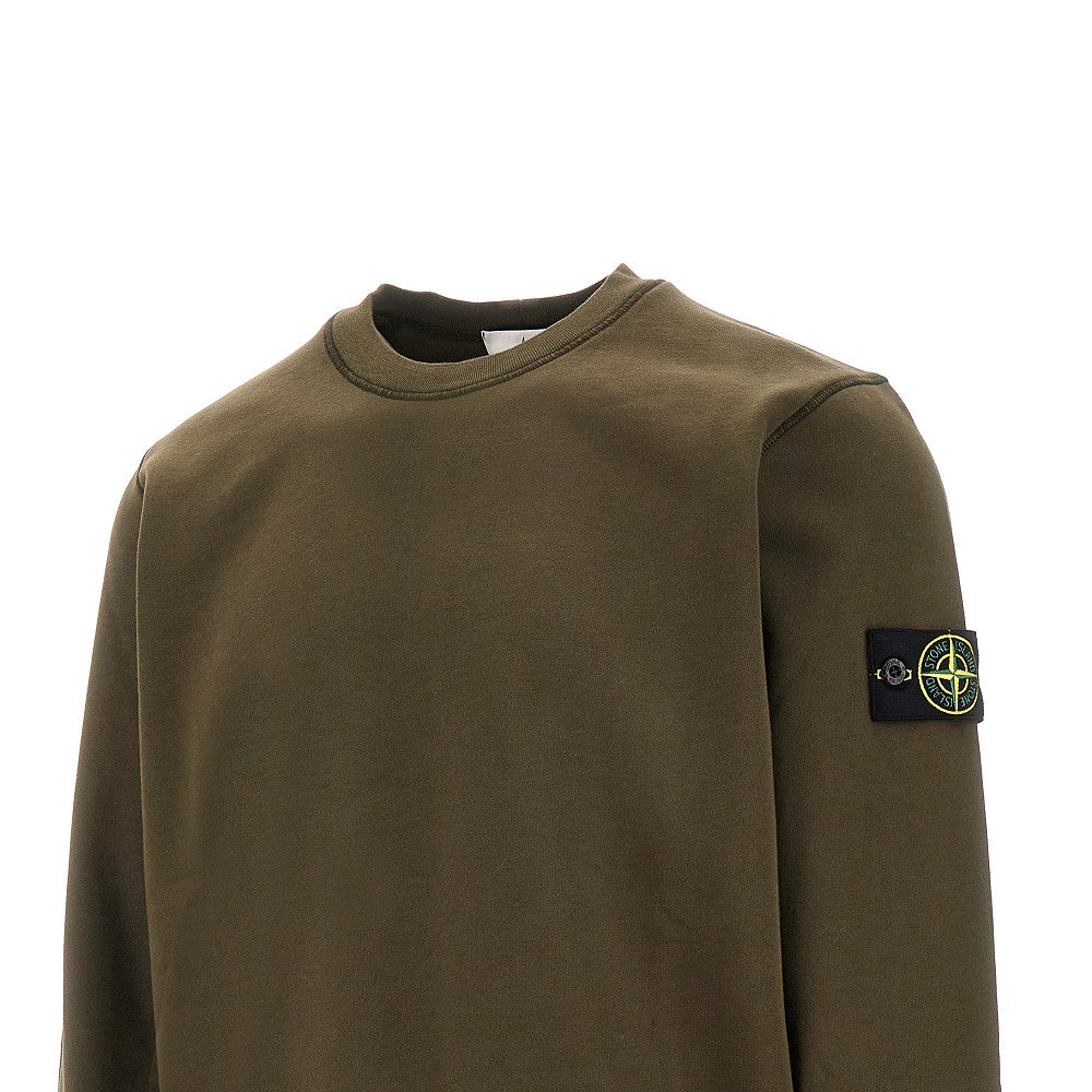 Logo badge crewneck sweatshirt