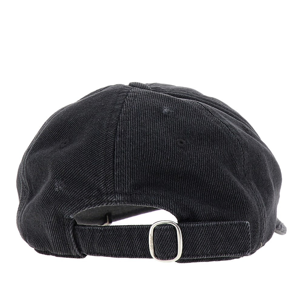 Cappello baseball in denim distresses