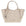 Quilted faux nappa leather shopping bag