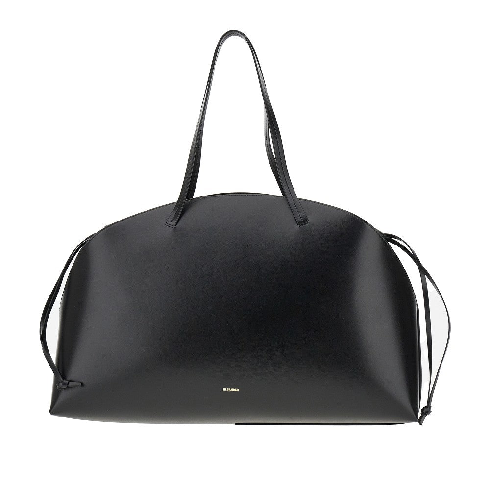 Leather &#39;Curve&#39; leather shoulder bag