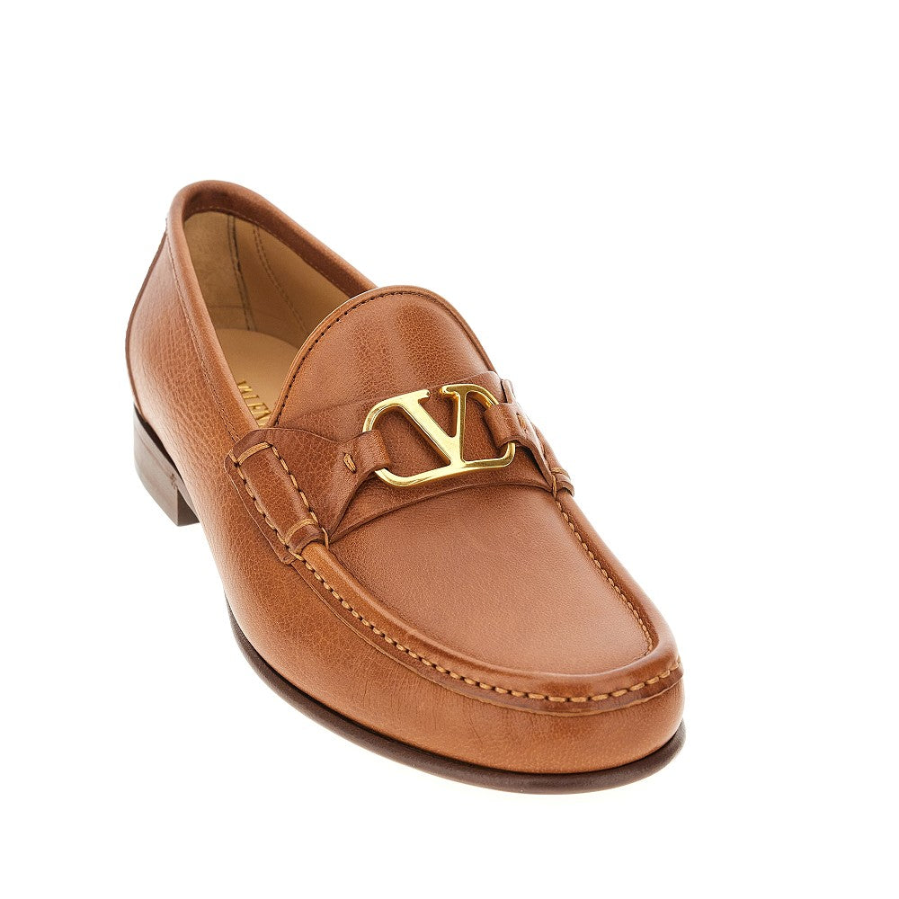 &#39;VLogo Signature&#39; leather loafers