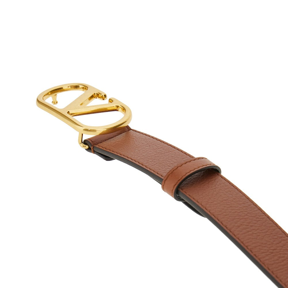 &#39;VLogo Signature&#39; leather belt