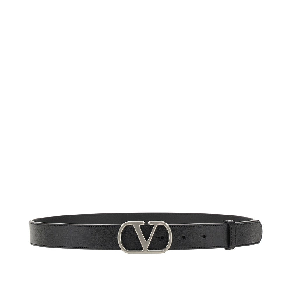 &#39;VLogo Signature&#39; leather belt