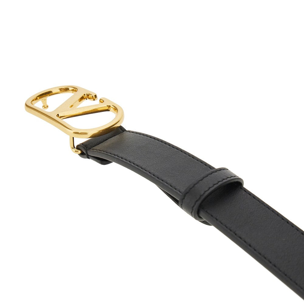 &#39;VLogo Signature&#39; leather belt