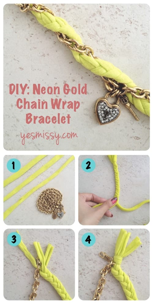 DIY Chain Wrap Bracelet