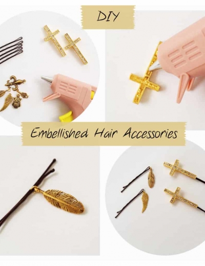DIY: Embellished Hair Pins