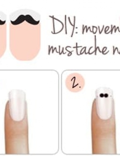 DIY: Movember Mustache Nails Tutorial