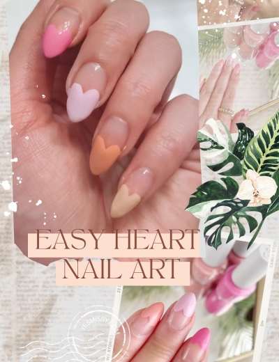 Heart Nail Art Design – No Nail Tools Required!