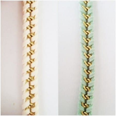 DIY Jewelry: Suede and Chain Woven Bracelet Tutorial