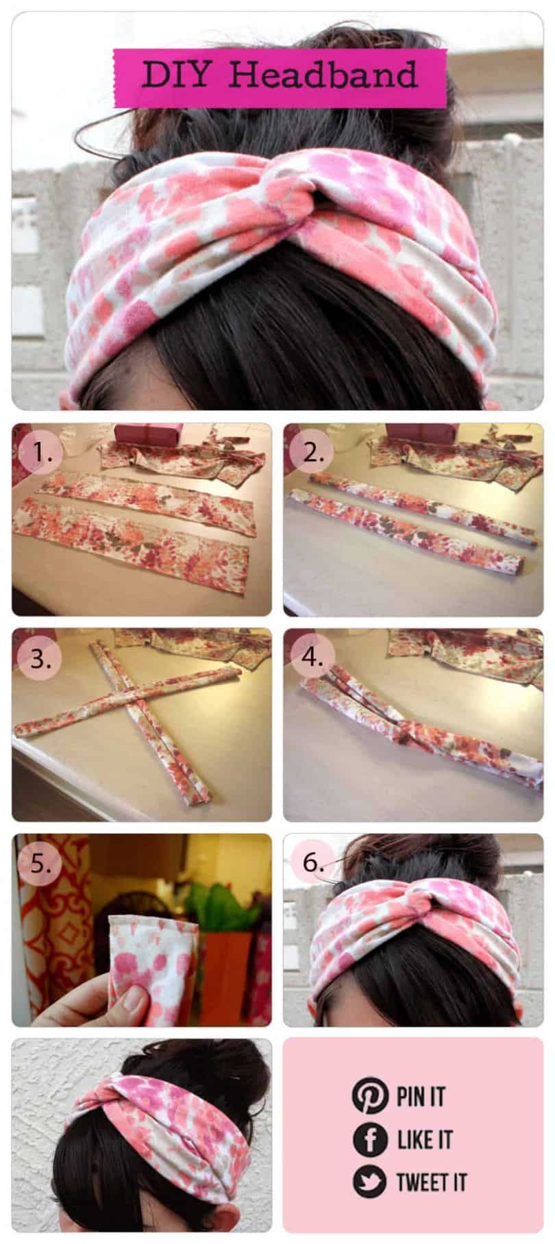 DIY fabric headband tutorial