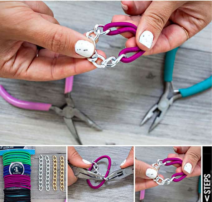 Best DIY Blogs - Chain Hair Tie