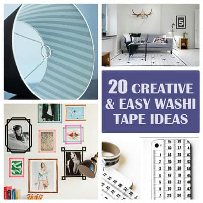 20 Easy Washi Tape Ideas