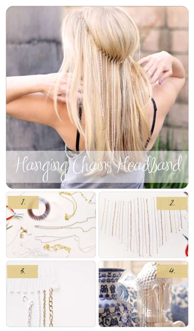 DIY Hanging Chains Headband