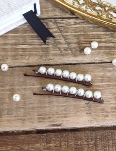 DIY Pearl Hair Pins
