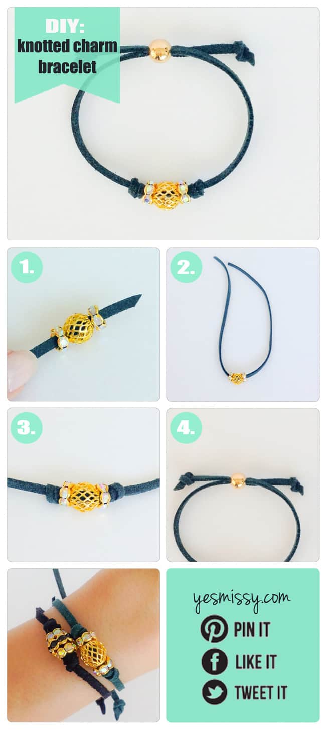 DIY Bracelets - Knotted Suede Bracelet Tutorial