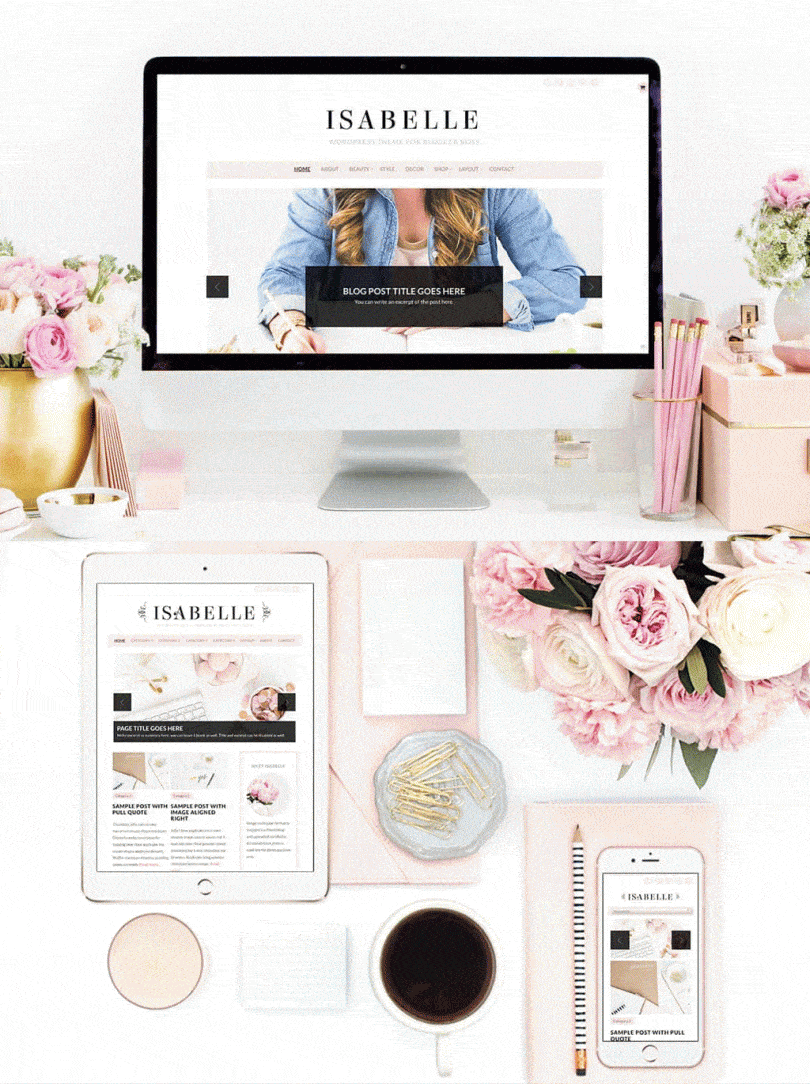 Best feminine WordPress themes for fashion bloggers, beauty bloggers, and lifestyle bloggers