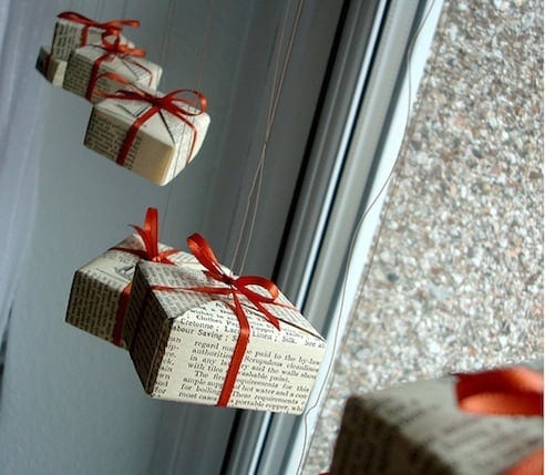 DIY Bow Box Ornaments - So cute and easy to make! 