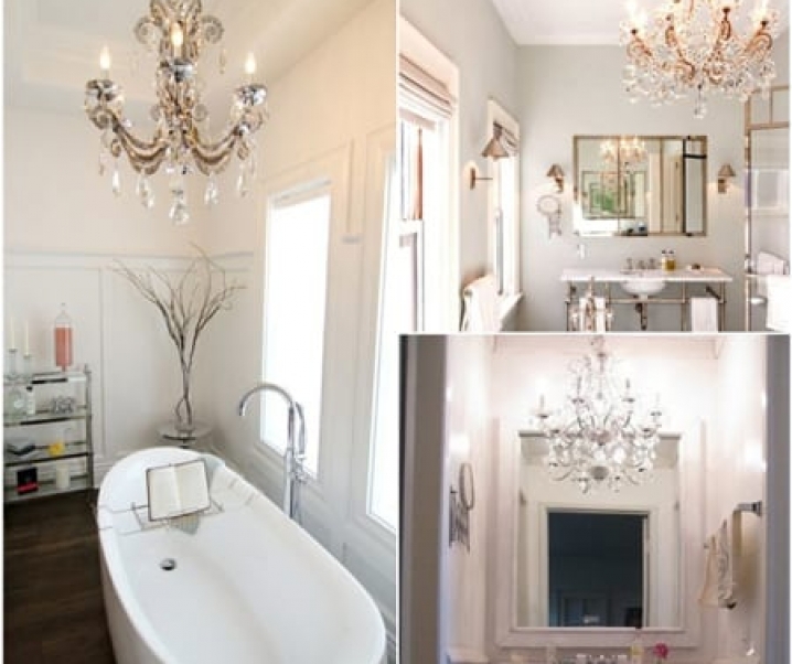 Bathroom Decor Inspiration: Chandeliers