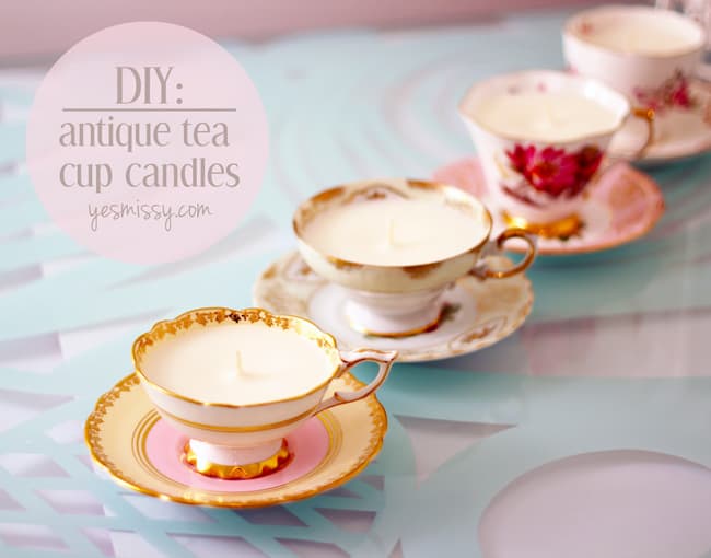 DIY Teacup Candles Tutorial