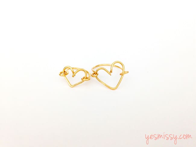 DIY Wire Heart Ring