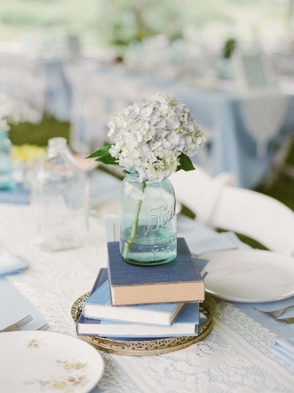 Book Centerpieces - Wedding Inspiration