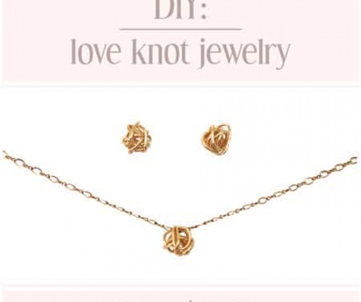Love Knot Earrings and Pendant