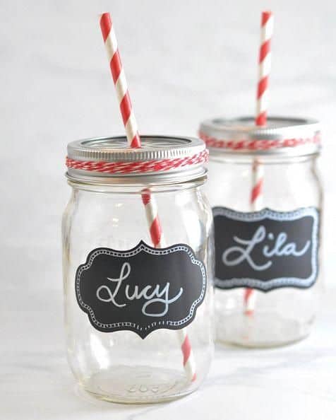 20 Ways to reuse mason Jars - Drinking glasses