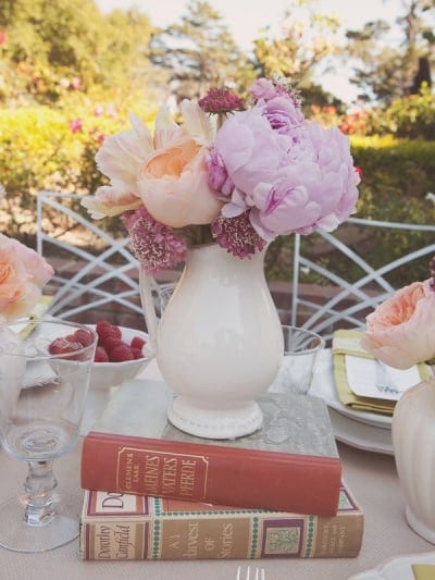 DIY Centerpieces -  Book Centrepieces