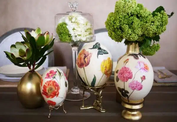 Learn how to découpage ostritch eggs just in time for Easter!