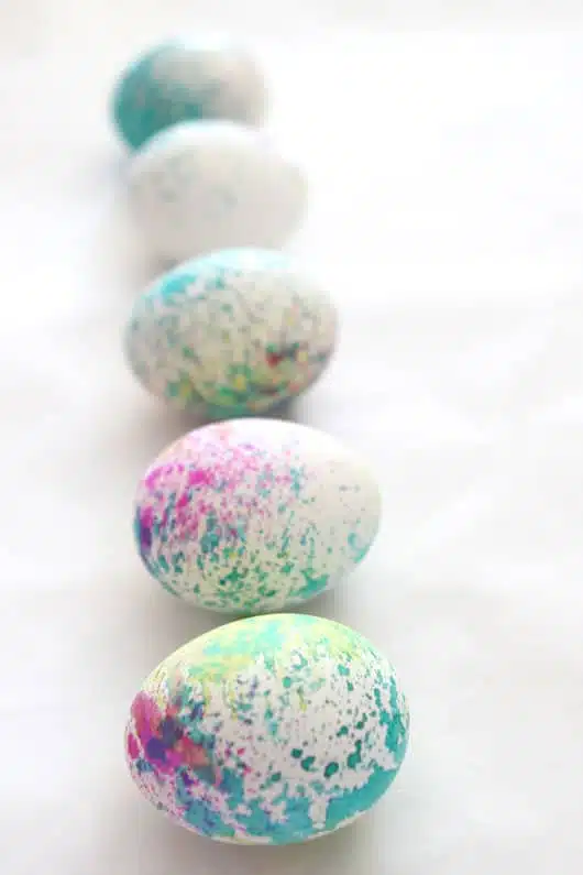 DIY Watercolor Easter Eggs are an easy and fun project to do with kids.