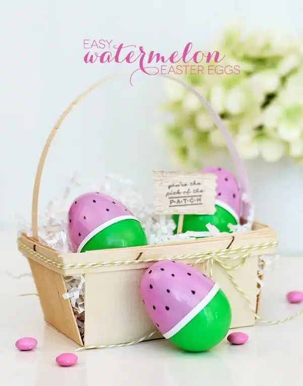 Watermelon Easter Eggs DIY