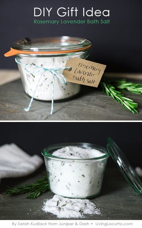 Homemade Mother's Day Gifts - DIY Rosemary Lavender Bath Salt