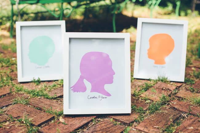 DIY Framed Silhouettes