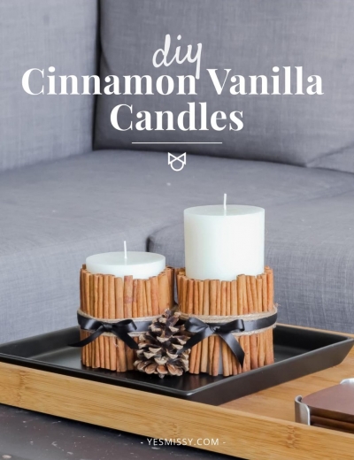 DIY Cinnamon Vanilla Candle Tutorial