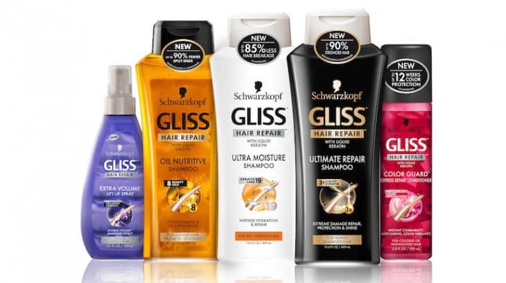 The GLISS hair repair line