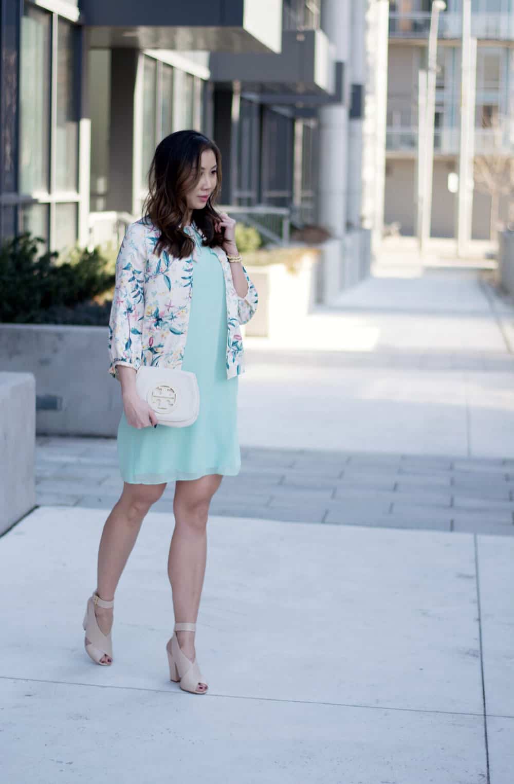 Summer lookbook: Spring dress and floral bomber from LC Lauren Conrad Dress Up Shop