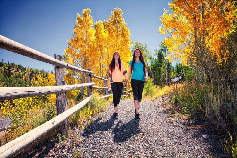 Hiking ont the trails of Brianhead near Cedar City, Utah