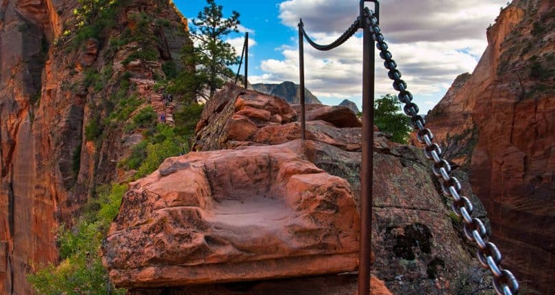 ANGELS LANDING There's no view more dramatic than what you see hanging onto a chain bolted into a cliff.
