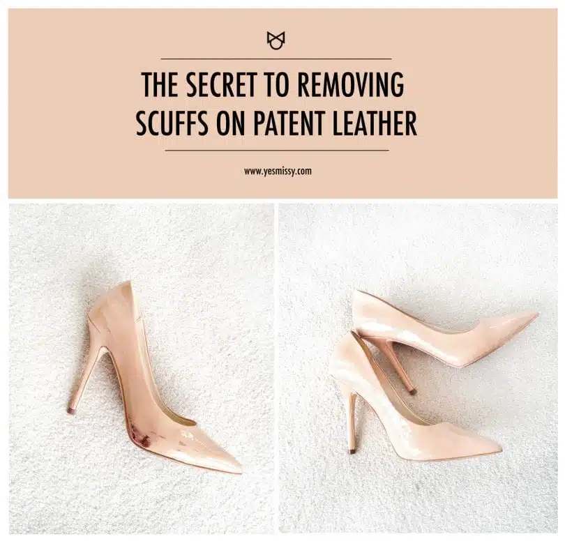 With this simple trick, you can remove scuffs from your patent leather shoes quickly and easily! 