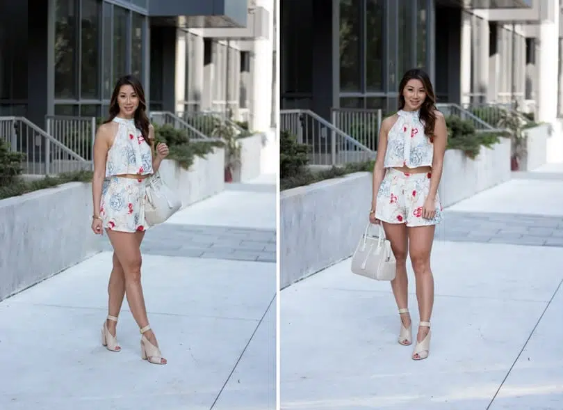 Floral co-ord set. Love the one and done dressing trend this summer