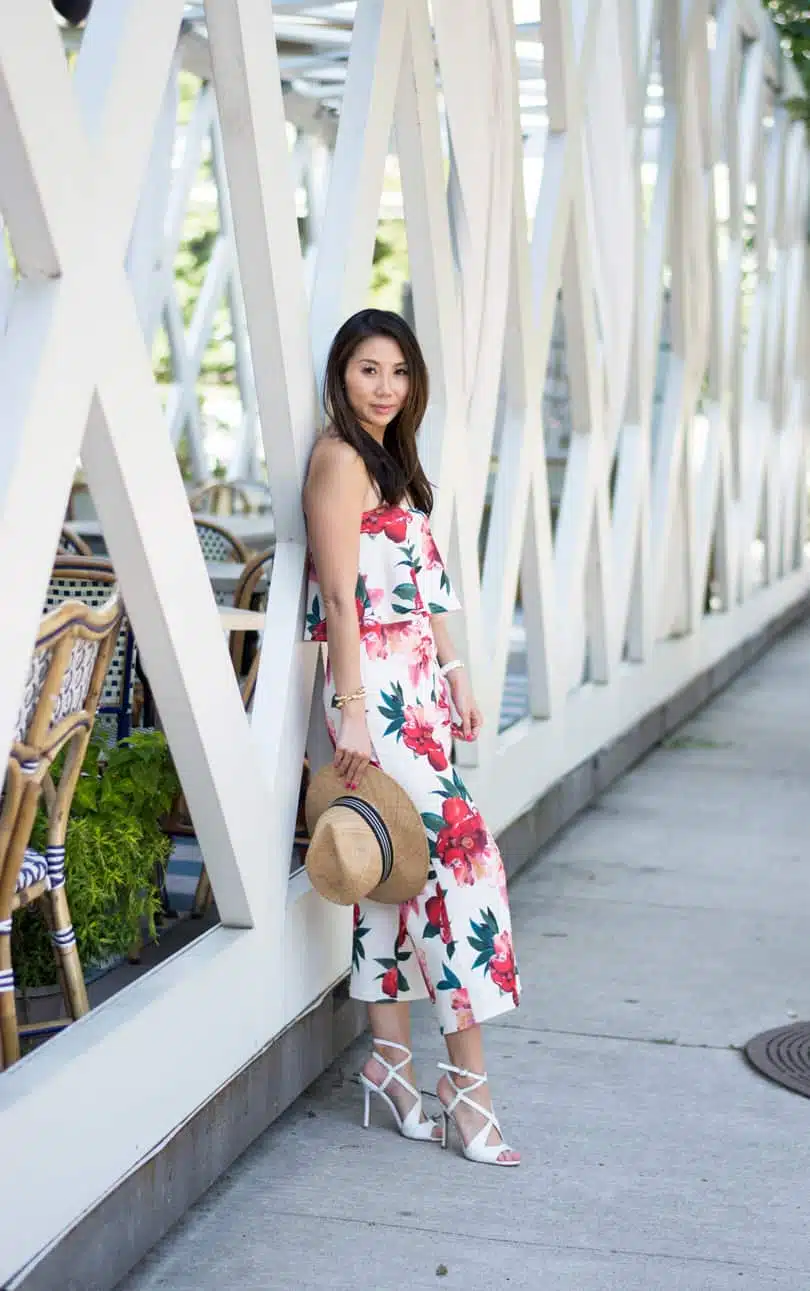 Summer Style: two piece outfit with culotte and crop top set from Boohoo x Stella Hudgens