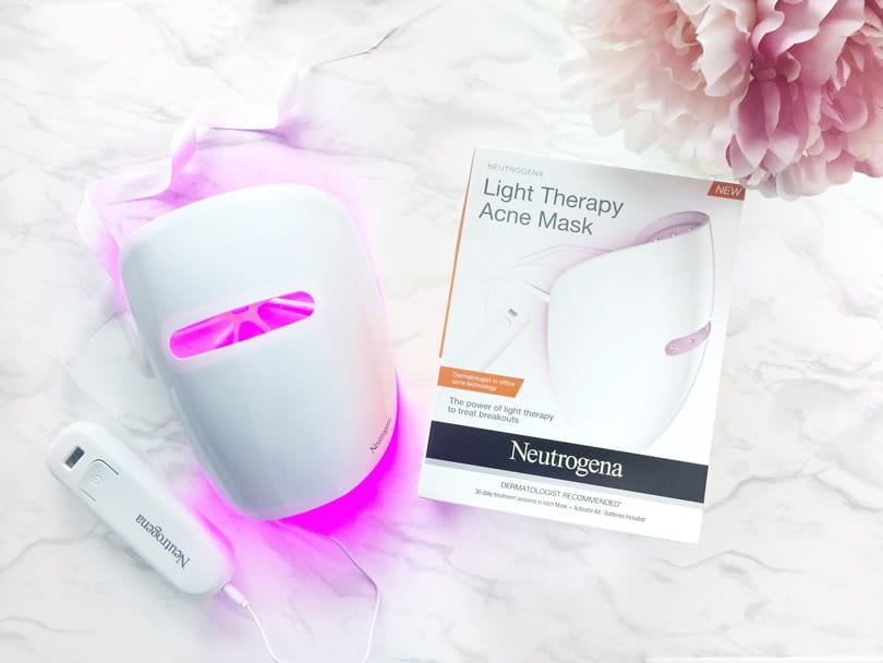 Getting clearer skin with Neutrogena Light Therapy Acne Mask