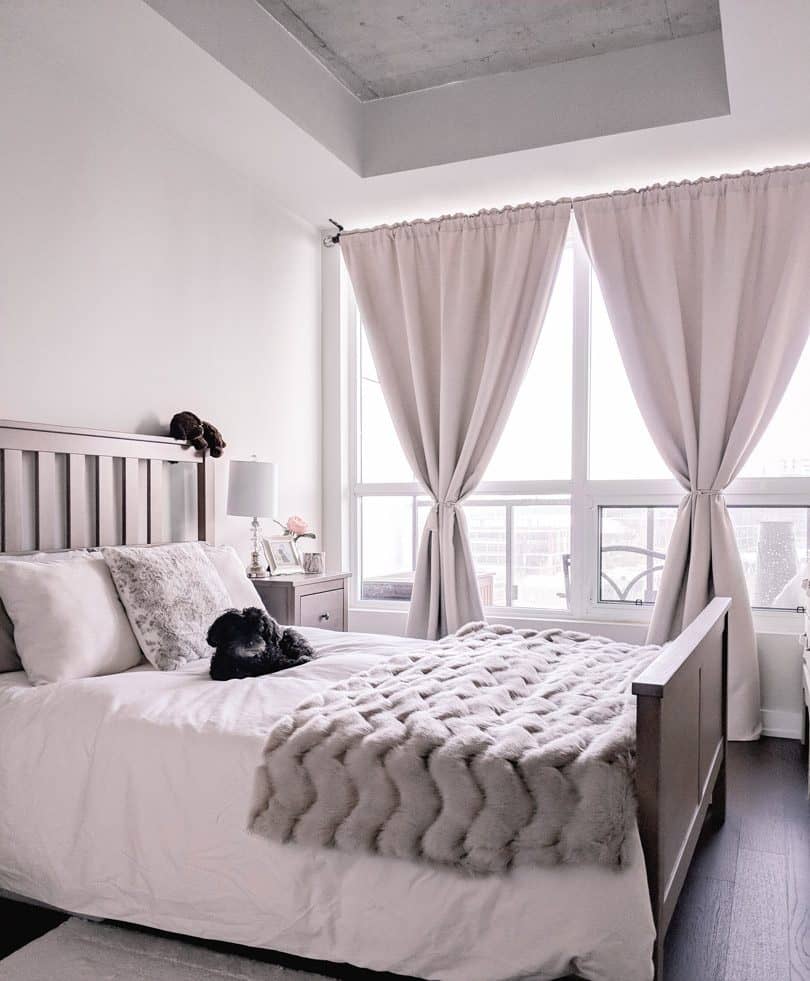 Bedroom Makeover with Skylark and Owl Linen. My doggy Chloe approves! 