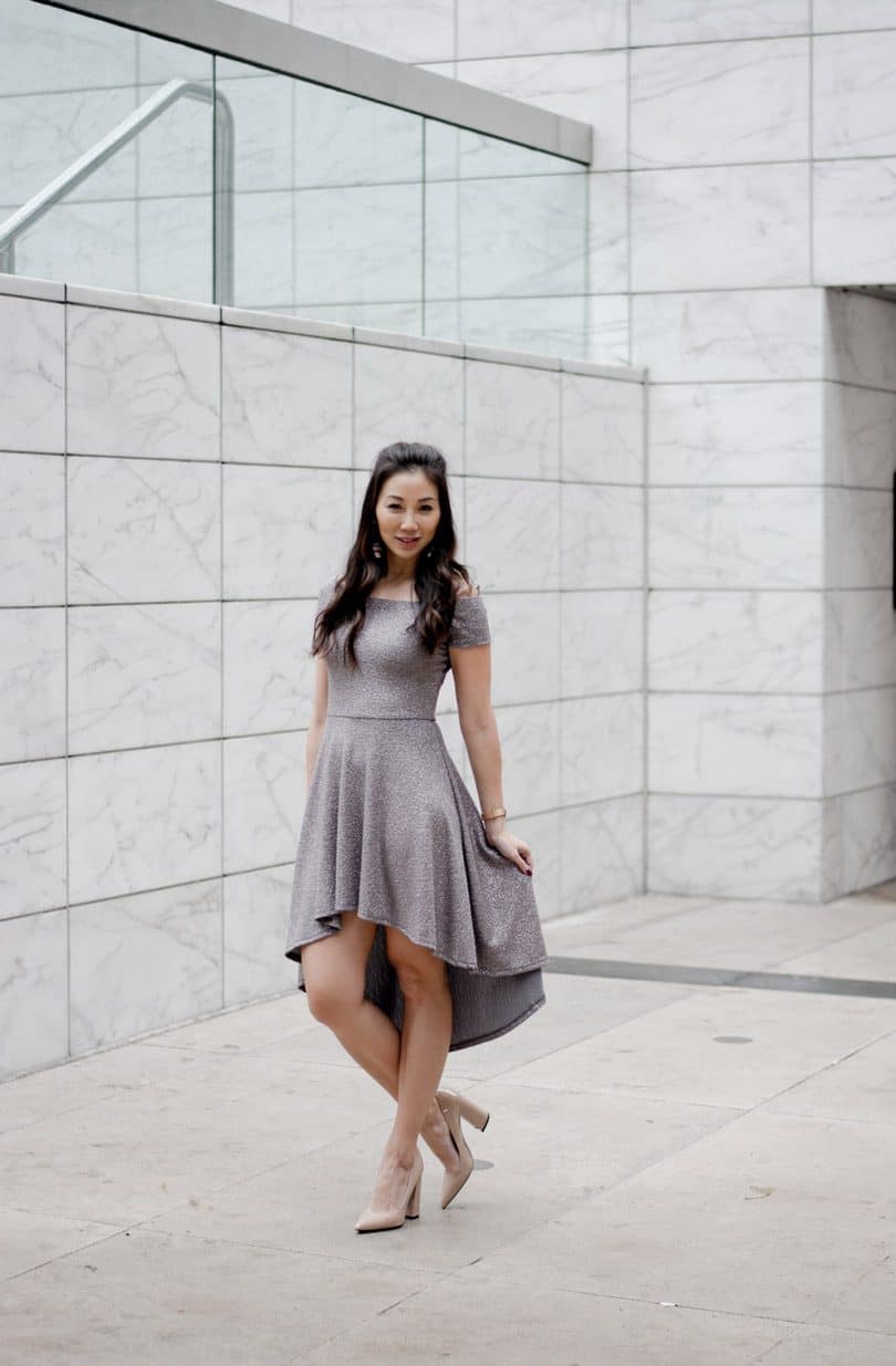 Fun silver party dress for special occasions