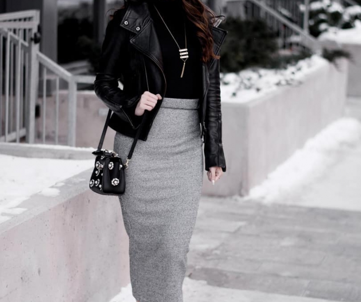 OOTD: Minimalist Style in Leather and Grey