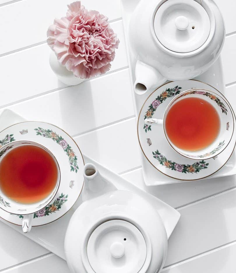 Having tea with a friend at Her Majesty's Pleasure